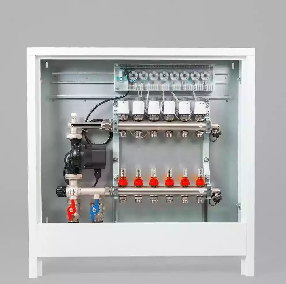 Verteilertechnik für 2-16 Heizkreise