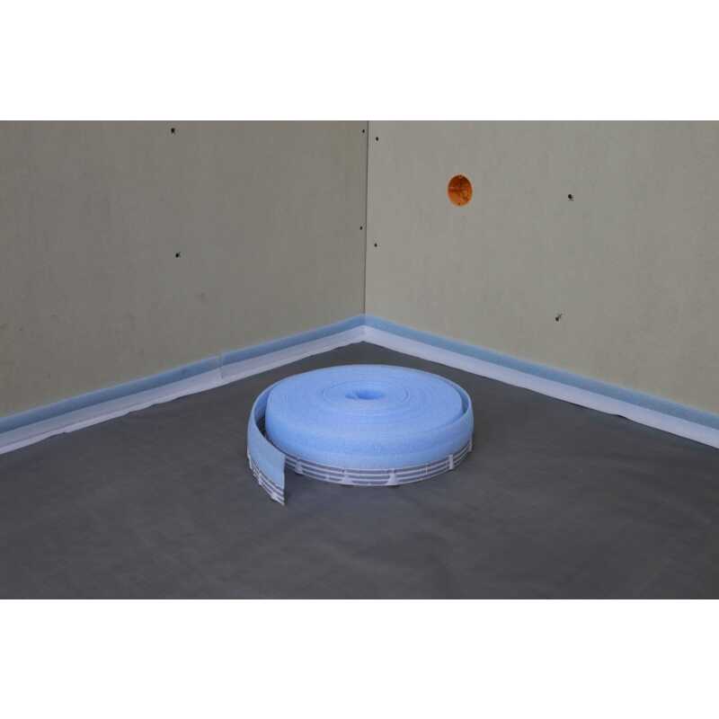 Randstreifen RDS 5/50 L  5x50 mm, mit selbstklebendem L-Fu&szlig;, (VE: 25 m)