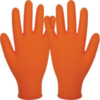 Orange Nitrile Größe: 7-11 kräftiger Nitrile