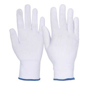 White Gr&ouml;&szlig;e: 6-11, Handschuh aus wei&szlig;em...