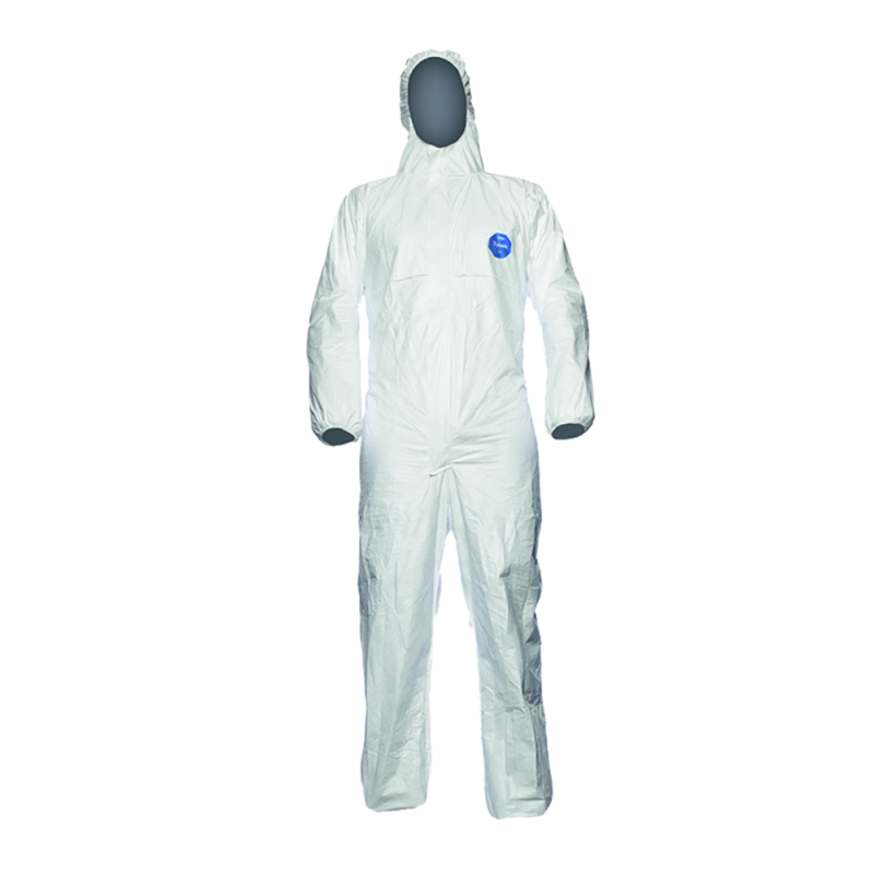 Wei&szlig;er Polyethylen Overall mit Kapuze Tyvek 500 Xpert Gr&ouml;&szlig;e: M, mit Kapuze, Rei&szlig;verschluss, antistatisch, fussel- und silikonfrei, gegen Viren und Bakterien
