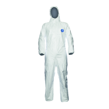 Wei&szlig;er Polyethylen Overall mit Kapuze Tyvek 500 Xpert Gr&ouml;&szlig;e: M, mit Kapuze, Rei&szlig;verschluss, antistatisch, fussel- und silikonfrei, gegen Viren und Bakterien