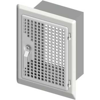 SEM AQUA FU f&uuml;r Unterdruck Reinigungst&uuml;r 14x20 mit L&uuml;ftungsgitter, Schiebestutzen 100 mm