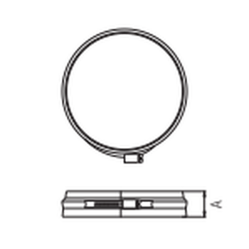 SEM AQUA FU f&uuml;r Unterdruck Klemmband f&uuml;r L&auml;ngenausgleich  DN 130