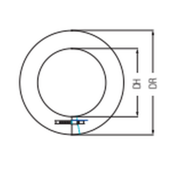 SEM AQUA FU f&uuml;r Unterdruck Wandrosette EW, Randbreite 75 mm  DN 200