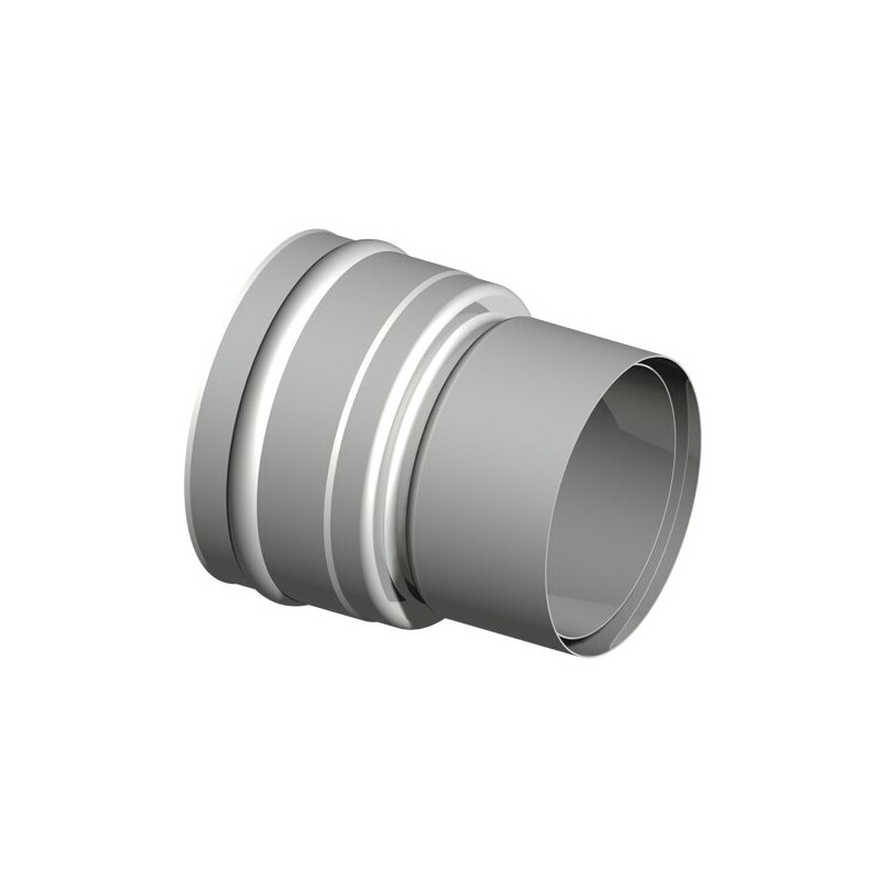 SEM AQUA FU doppeltes Wandfutter reduziert  f&uuml;r Unterdruck Rauchrohrdicke max. 2,0mm