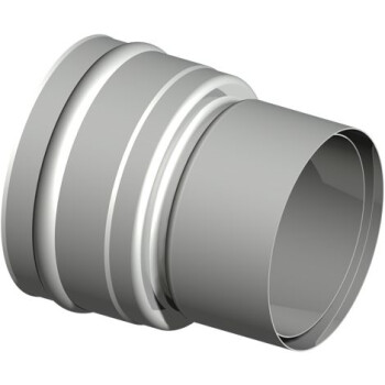 SEM AQUA FU doppeltes Wandfutter reduziert  f&uuml;r Unterdruck Rauchrohrdicke max. 2,0mm