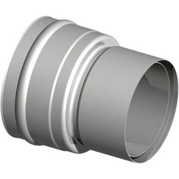 SEM AQUA FU doppeltes Wandfutter reduziert  f&uuml;r Unterdruck Rauchrohrdicke max. 2,0mm D080 DN113