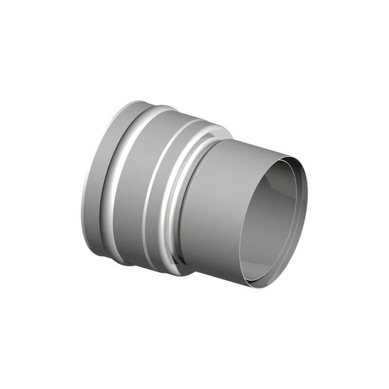 SEM AQUA FU doppeltes Wandfutter reduziert f&uuml;r Unterdruck Rauchrohrdicke max. 2,0mm D180 DN150