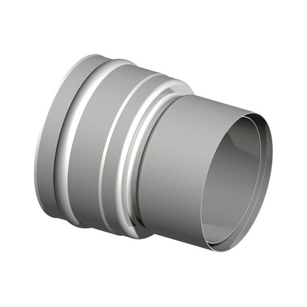 SEM AQUA FU doppeltes Wandfutter reduziert f&uuml;r Unterdruck Rauchrohrdicke max. 2,0mm D180 DN160