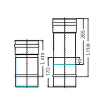 SEM AQUA FU AL L&auml;ngenausgleich 2-tlg  0,6mm  DN 150