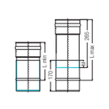 SEM AQUA FU AL L&auml;ngenausgleich 2-tlg  0,6mm  DN 200