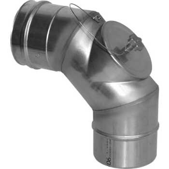 SEM AQUA FU AL Bogen 87 Grad  AL mit Pr&uuml;f&ouml;ffnung inkl. Deckel  DN 200