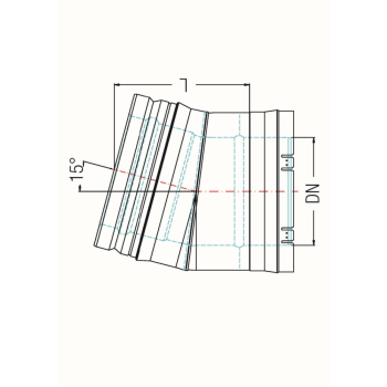 SEM VARIO II T-St&uuml;ck 90 Grad  f&uuml;r Unterdruck  DN 200