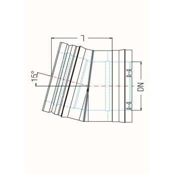 SEM VARIO II T-St&uuml;ck 45 Grad  AL  DN 200