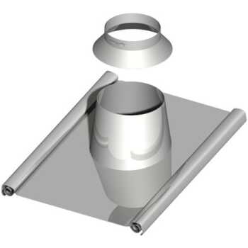 SEM VARIO II Dachdurchf&uuml;hrung&uuml;hrung mit Bleisch&uuml;rze  0-15 Grad  flex  DN 100