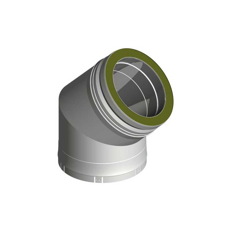 SEM VARIO II Bogen 45 Grad  AL &Uuml;ber- und Unterdruckbetrieb  DN 160
