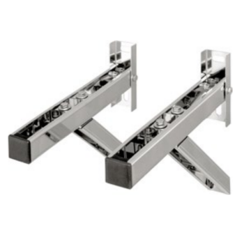 Doppelwandiger Edelstahl Kaminbausatz, Rauchrohrdurchmesser 180 mm, mit Wandkonsole,  wirksame Kaminh&ouml;he 7 m (Gesamth&ouml;he 8,12 m), Wandabstand 200-250 mm, mit Regenhut