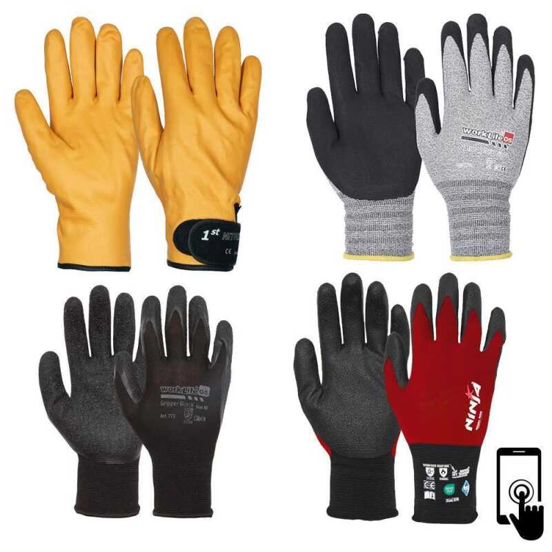Test Set Montagehandschuhe verschiedene Anwendungsbereiche Gr&ouml;&szlig;e 11