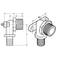 PRESS-Wandwinkel- mit Aussengewinde PN10-SDR7.4 2