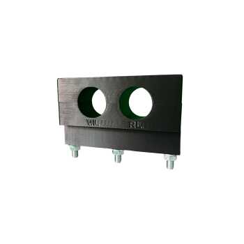 EasyFix Fixpunkt Konsolen, PEX W&auml;rmepumpenrohr 2x32mm Anschluss &amp; Klemm&uuml;bergangs Set f&uuml;r Fernw&auml;rmeleitung