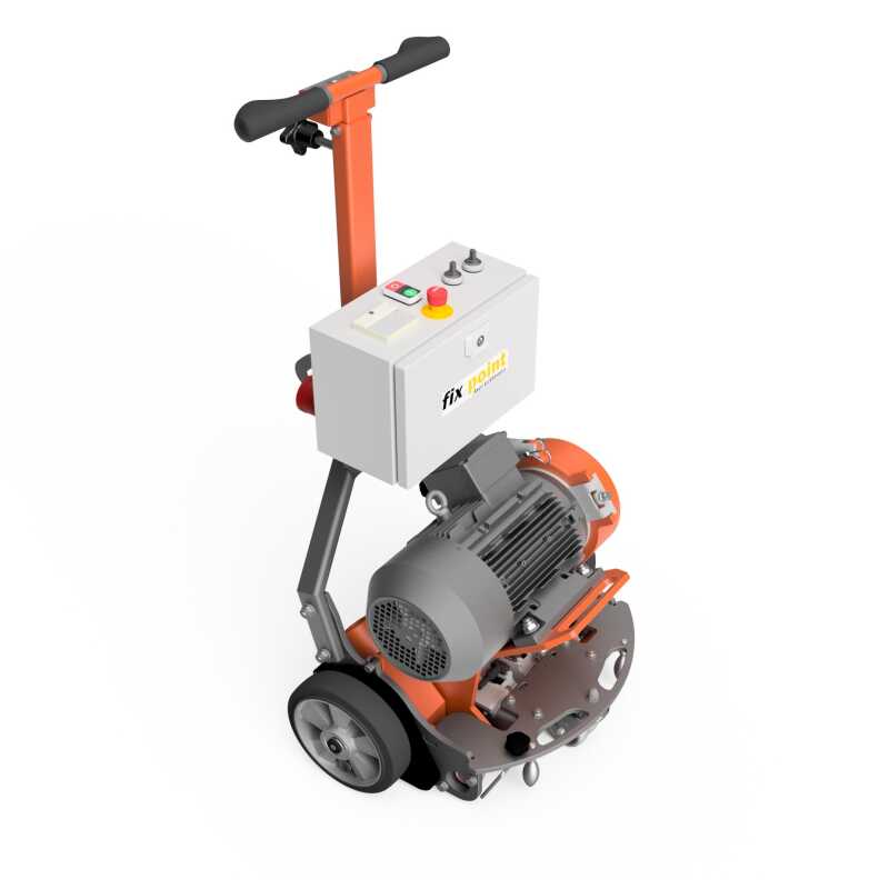 Fu&szlig;bodenheizungsfr&auml;se 4KW mit elektrischem 2WD Allrad-Fahrantrieb mit Kurvenautomatik und Fernbedienung