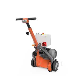 Fu&szlig;bodenheizungsfr&auml;se 4KW mit elektrischem 2WD Allrad-Fahrantrieb mit Kurvenautomatik und Fernbedienung