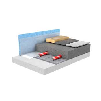 Flat Klett Fußbodenheizungs- Klettsystem auf Rolle