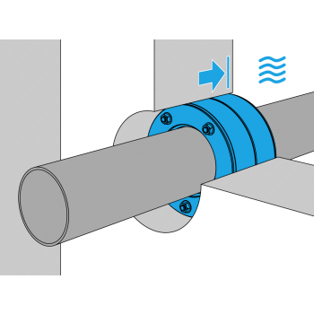 Ringraumdichtung Doyma Curaflex&reg; C 40 mit 2x40mm EPDM Dichtung f&uuml;r Mantelrohr/Kabel  58 - 67 mm Kernbohrung/Futterrohrduchmesser DN/DI (mm)  125/124-128