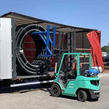 Fernw&auml;rmeleitung Doppelrohr PN6 f&uuml;r Heizung max 95&deg;C mit PU-D&auml;mmung 2 x 32x2,9 / 132 mm