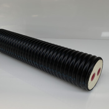 Fernw&auml;rmeleitung Doppelrohr PN6 f&uuml;r Heizung max 95&deg;C mit PU-D&auml;mmung 2 x 40x3,7 / 147 mm