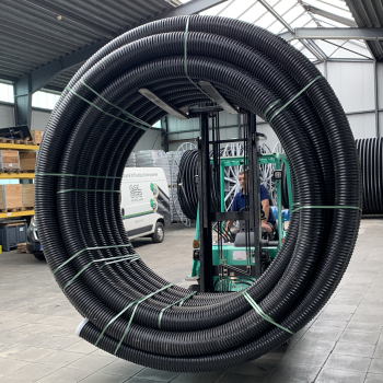 Fernw&auml;rmeleitung Doppelrohr PN6 f&uuml;r Heizung max 95&deg;C mit PU-D&auml;mmung 2 x 40x3,7 / 147 mm