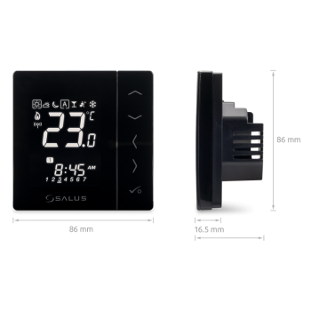 SQ610B Superflacher Funk-Raumthermostat UP 230 V...
