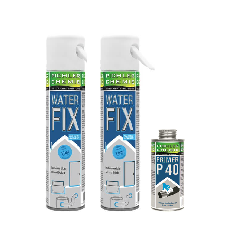 WATERFIX&reg; &ndash; wasserdichter PU-Schaum-Set f&uuml;r Wanddurchf&uuml;hrunge