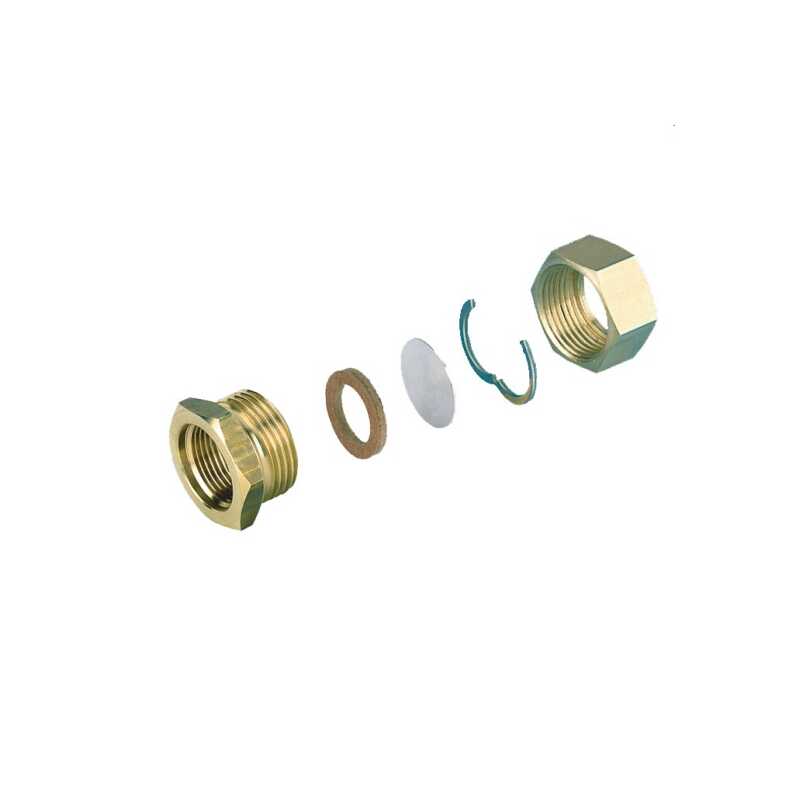 Verschraubungsset DN32-1 1/4&quot; IG f&uuml;r Edelstahlwellrohr