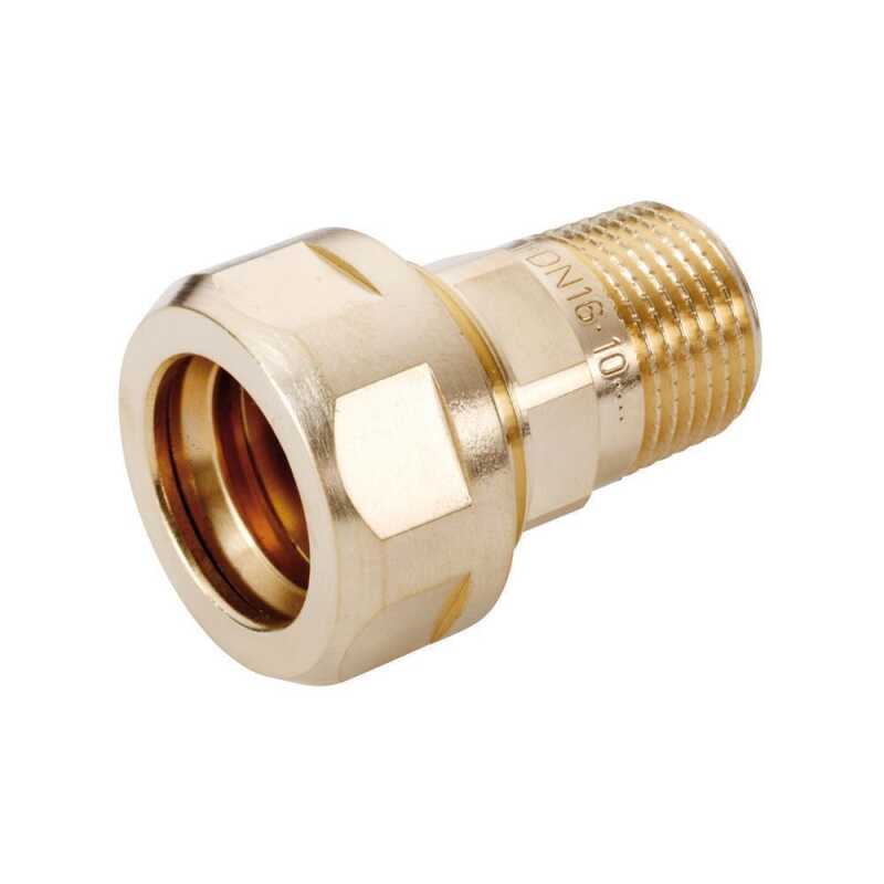 Steck-&Uuml;bergang mit AG oder IG f&uuml;r Edelstahlwellrohr