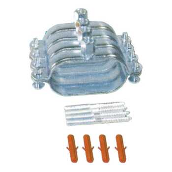 Ovalschellen-Set 2 x DN16 - 13 mm f&uuml;r EWK-Easy Doppelrohr f&uuml;r Solar