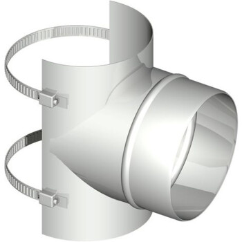 Edelstahl A4 Sattelst&uuml;ck 87 Grad f&uuml;r einwandige Abgasrohre DN 200 DN 200