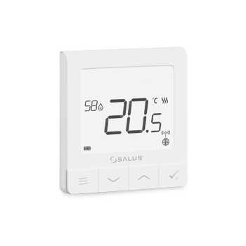 SQ610RF Superflacher Funk-Raumthermostat AP...