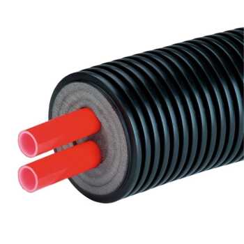 Fernw&auml;rmeleitung PEX-PEX Doppelrohr 2x32/160 - PN6 f&uuml;r Heizung max 95&deg;C