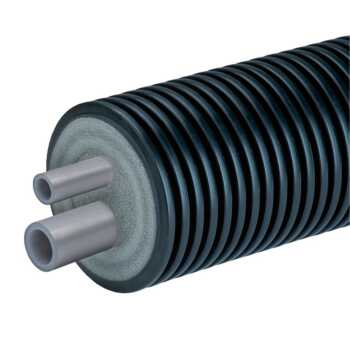 Fernw&auml;rmerohr PEX-PEX Doppelrohr Warmwasser/Zirkulation32-20/125 - PN10