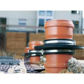 Mauerkragen 160 f&uuml;r Fernw&auml;rmeleitung Spannbereich 158-177 mm