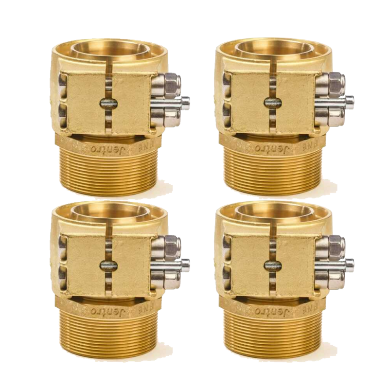 4 x PEX Klemm-&Uuml;bergang 50-1 1/2&quot; AG - PN6 f&uuml;r Fernw&auml;rmeleitung Heizung (max 95&deg;C), Kalt- oder K&uuml;hlwasser (max 25&deg;C)