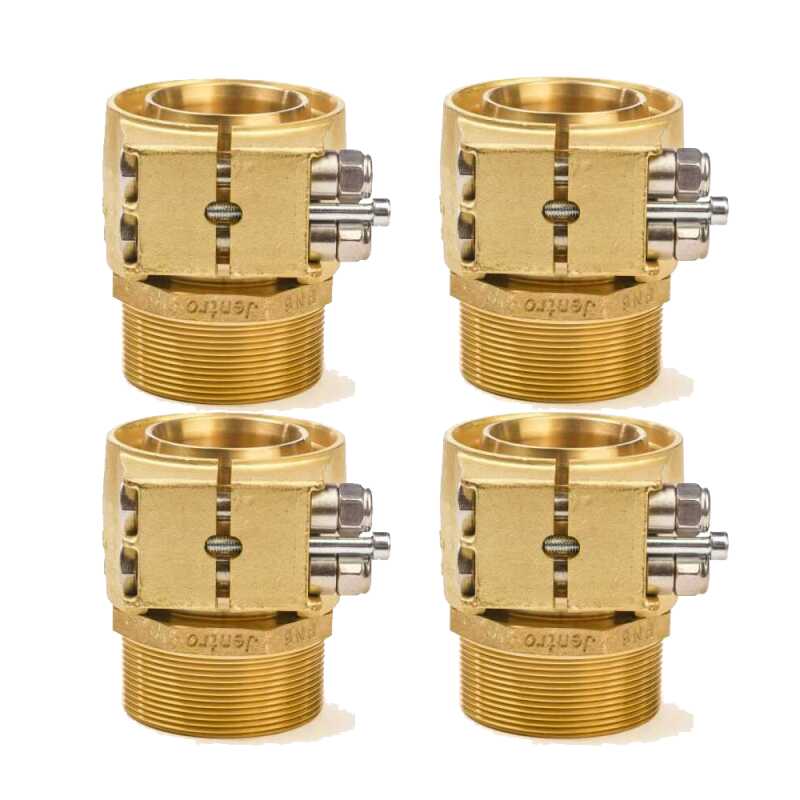 4 x  PEX Klemm-&Uuml;bergang 50-1 1/2&quot; AG - PN6