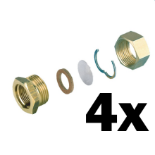 4 x Edelstahlwellrohr Verschraubungsset  gallery