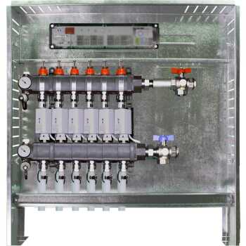 Heizkreisverteiler Station mit 6 Heizkreisen und...