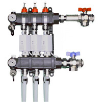 Heizkreisverteiler Station mit 3 Heizkreisen und Ohne Vertei