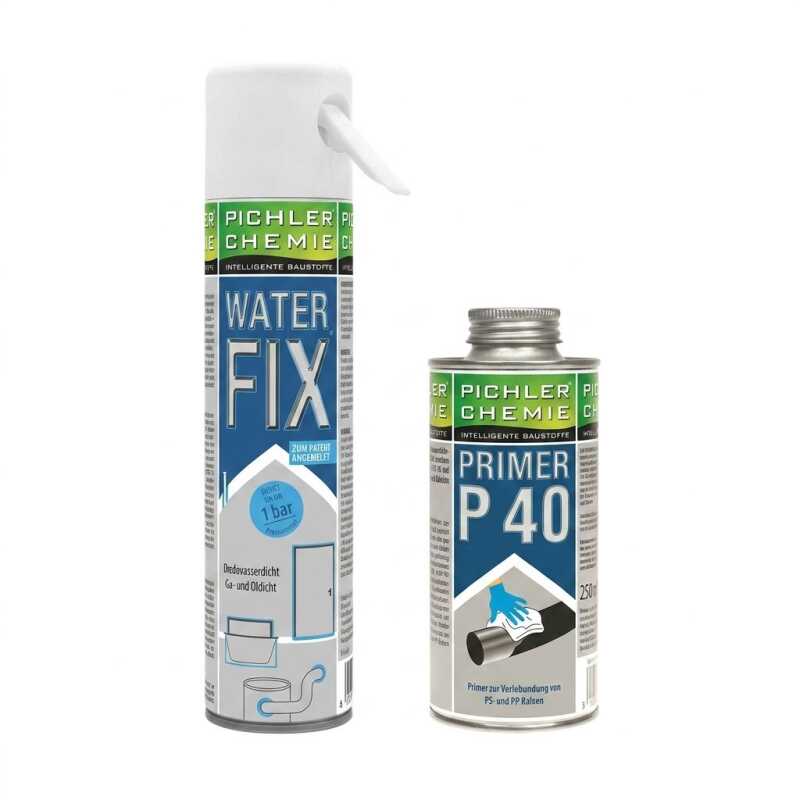 WATERFIX&reg; &ndash; wasserdichter PU-Schaum-Set(1x Waterfix + 1x Primer) f&uuml;r Wanddurchf&uuml;hrungen